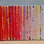 Coloured lines 29 2025, 10x15,  Spray-Lack auf Malkarton, € 79 SOLD